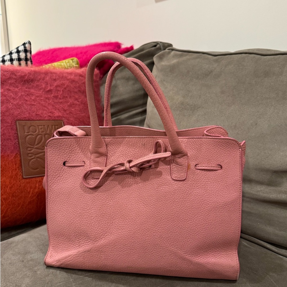 Mansur Gavriel Pink Leather Sun Tote